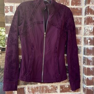 Lululemon plum zip up jacket